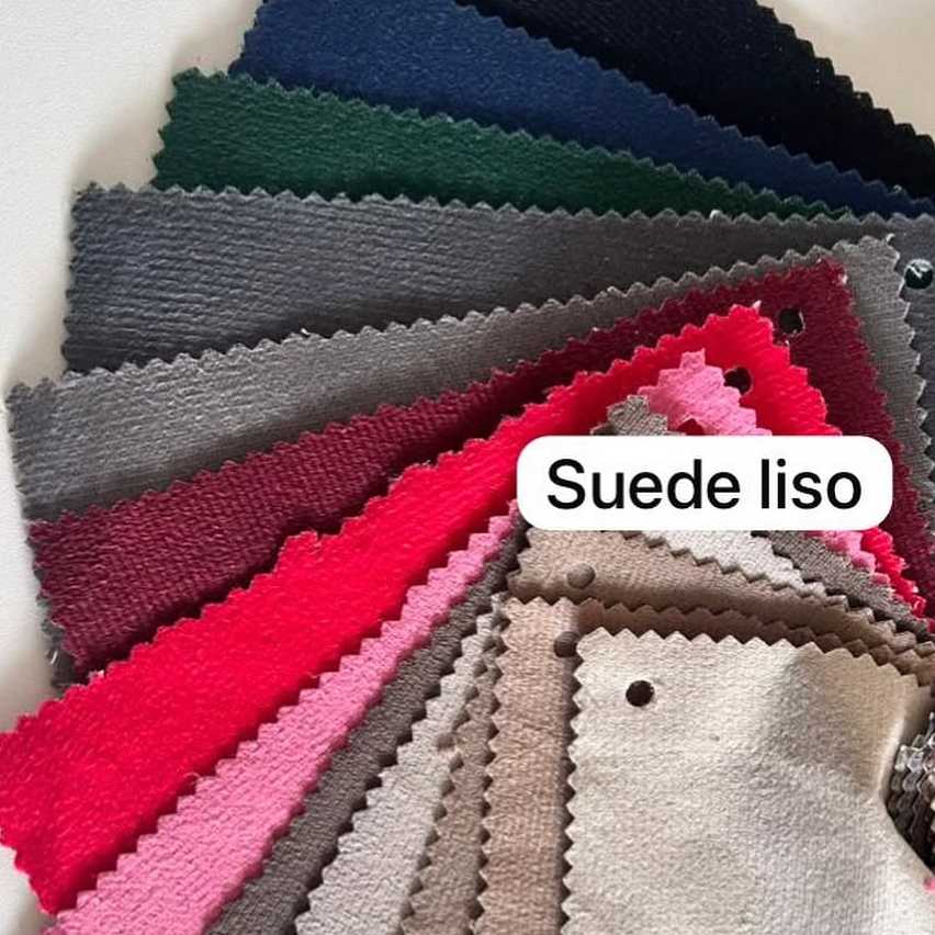 Tecido Suede Liso - Várias Cores